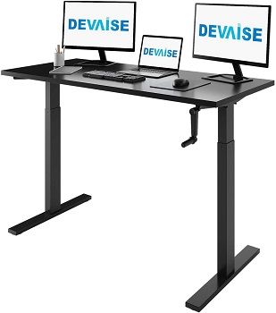 DEVAISE 55 Adjustable Height Sit To Stand Up Desk