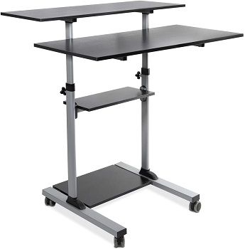 Mount-It! Wide Mobile Stand Up Desk