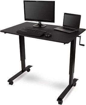 S Stand Up Desk Store Crank Adjustable Height Standing Desk