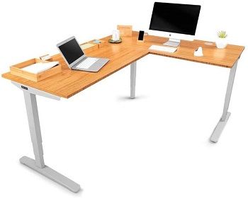 Uplift Desk V2 L-Shaped Bamboo Desktop Standing Desk review