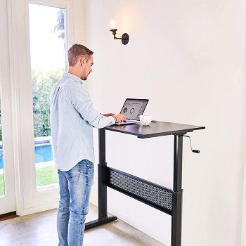 black-standing-desk