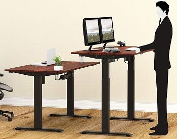 SHW 55-Inch Electric Computer L-Shaped Desk review