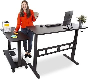 Stand Steady L-Shaped Tranzendesk Standing Desk