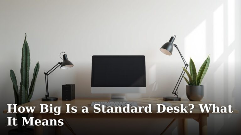 How Big Is a Standard Desk? What It Means