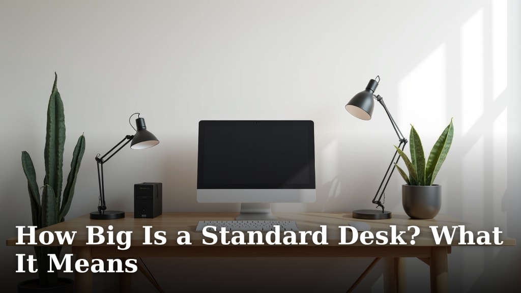 How Big Is a Standard Desk? What It Means