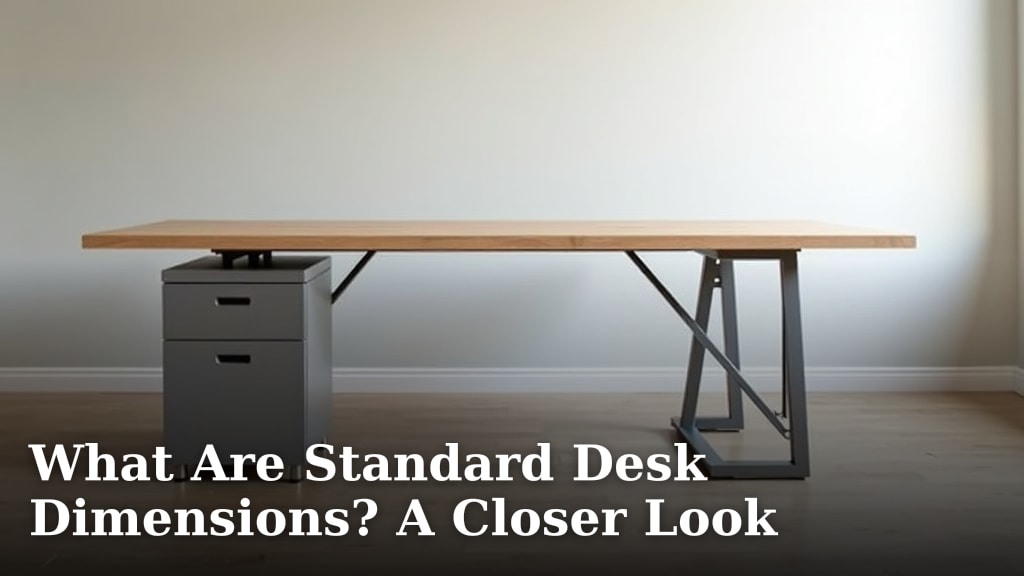 What Are Standard Desk Dimensions? A Closer Look