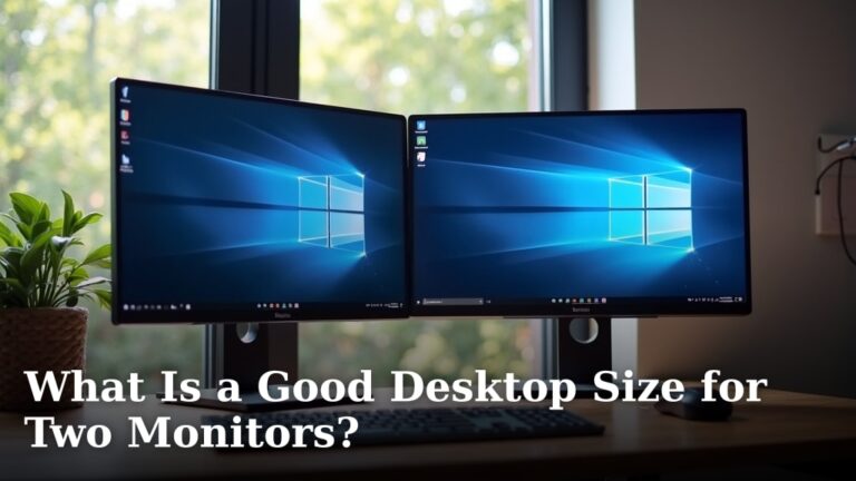 What Is a Good Desktop Size for Two Monitors?