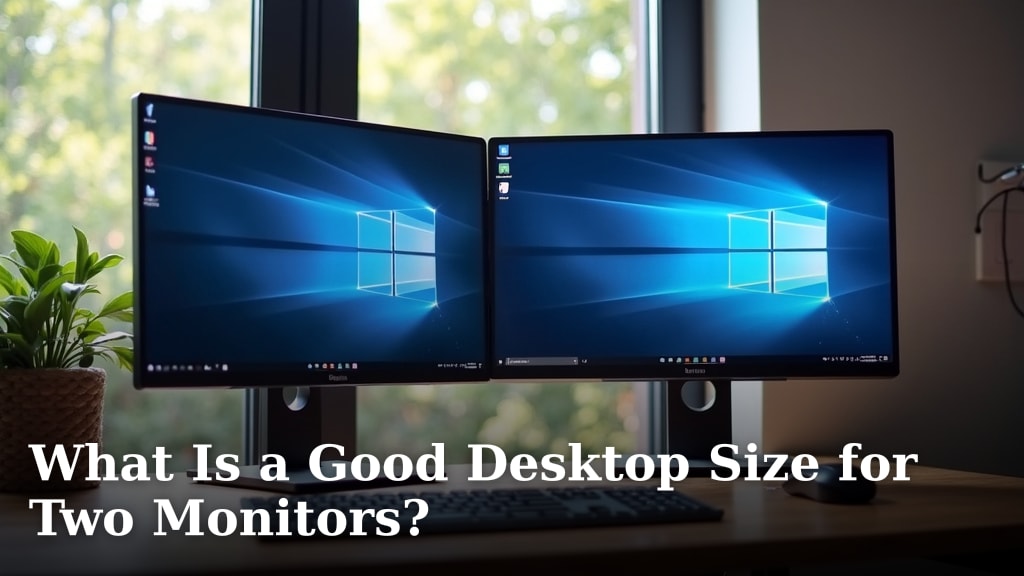 What Is a Good Desktop Size for Two Monitors?