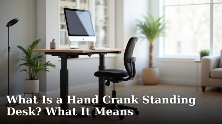 What Is a Hand Crank Standing Desk? What It Means