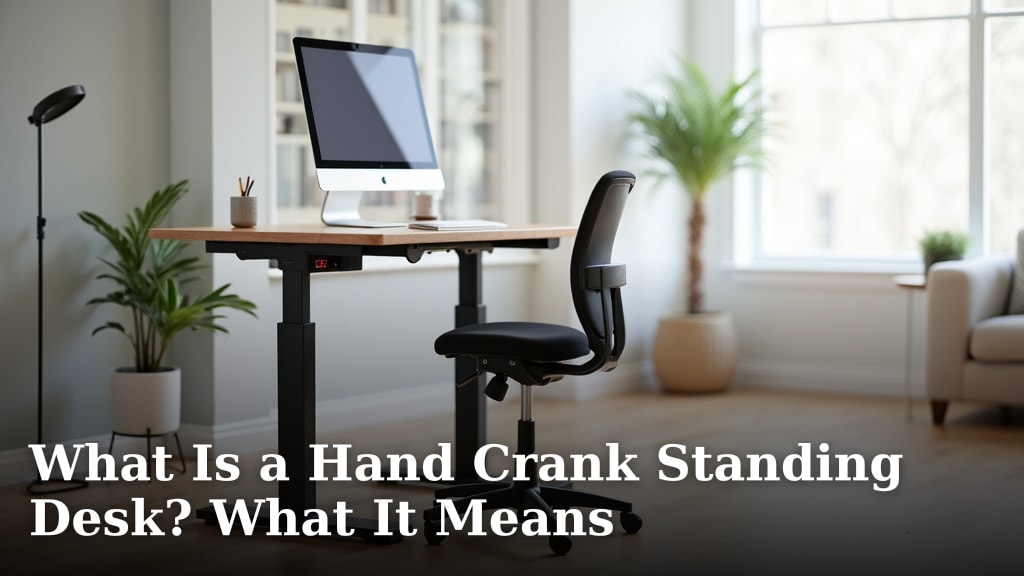What Is a Hand Crank Standing Desk? What It Means