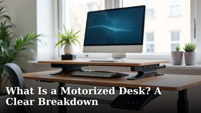 What Is a Motorized Desk? A Clear Breakdown