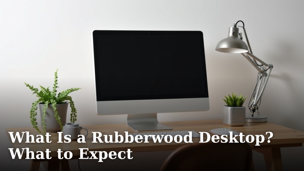 What Is a Rubberwood Desktop? What to Expect
