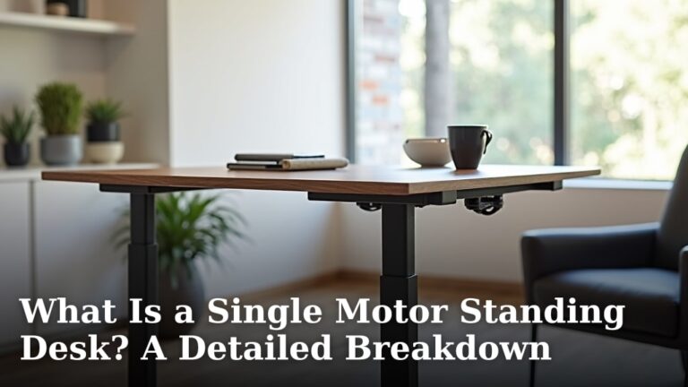 What Is a Single Motor Standing Desk? A Detailed Breakdown