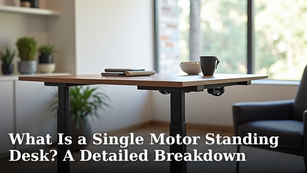 What Is a Single Motor Standing Desk? A Detailed Breakdown