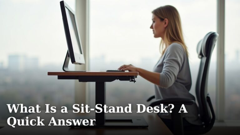 What Is a Sit-Stand Desk? A Quick Answer