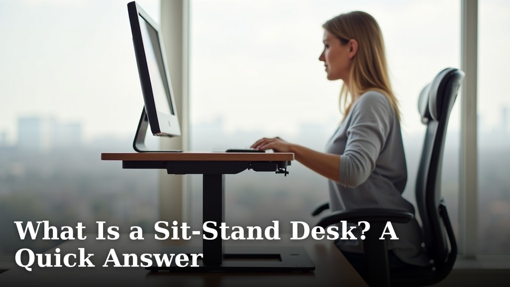 What Is a Sit-Stand Desk? A Quick Answer