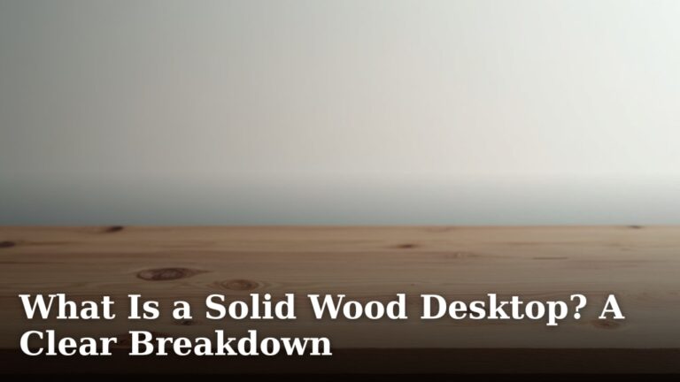 What Is a Solid Wood Desktop? A Clear Breakdown