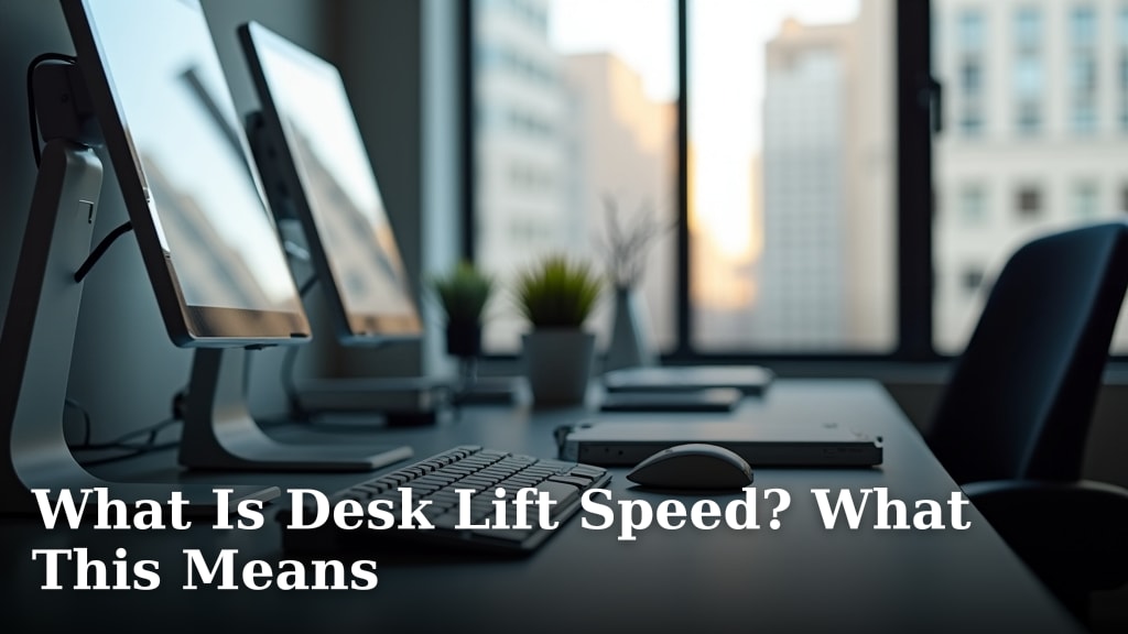 What Is Desk Lift Speed? What This Means